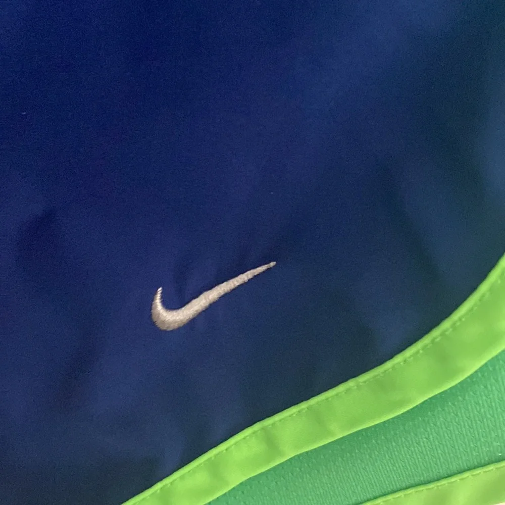 Blue, Green, and Neon Green Nike Tempo Fri-fit Running Shorts size Large - Picture 7 of 7